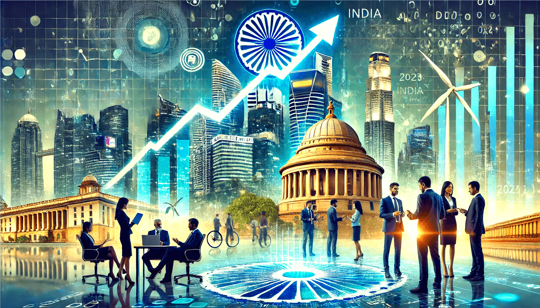 An insightful overview of India's Economic Survey 2025, showcasing growth, investment trends, and future prospects.